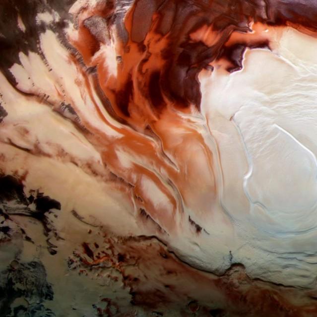 		Reflections of Mars&#039; South Pole
	