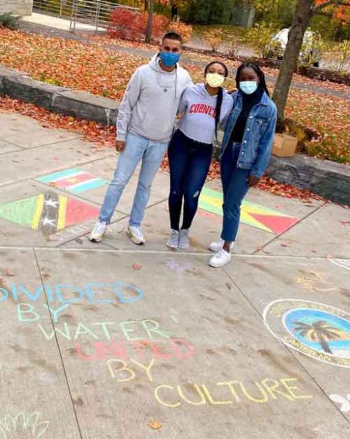 		students on sidewalk
	