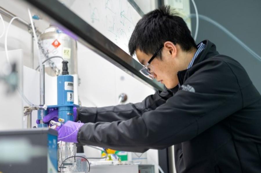 Person working in a lab