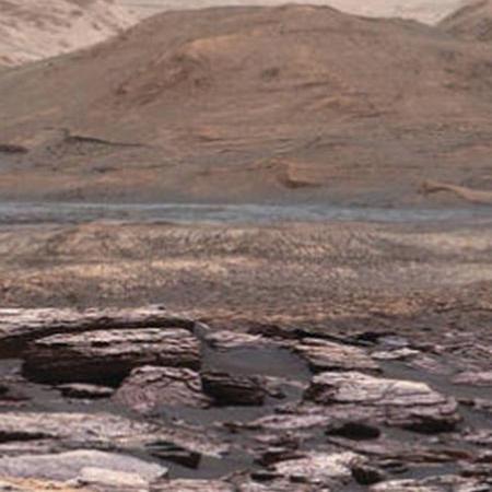 Rocky landscape of Mars