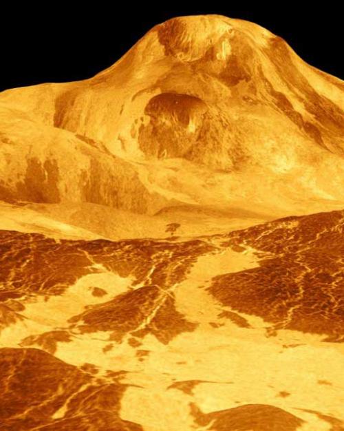 Glowing gold mountian