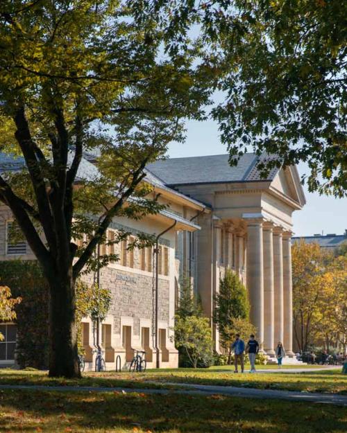 		Fall view of Goldwin Smith Hall
	