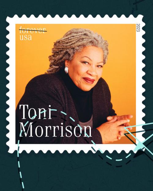 Stamps showing Ruth Bader Ginsburg and Toni Morrison