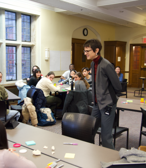  Dr. Virginia Rath leading a workshop at Cornell.