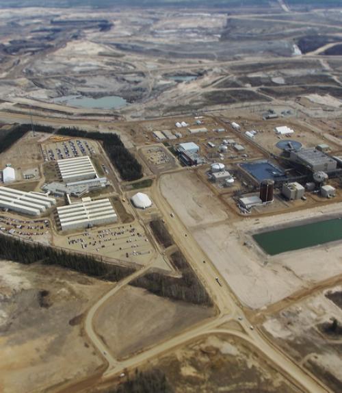  Photo of oil sands in Alberta Canada.