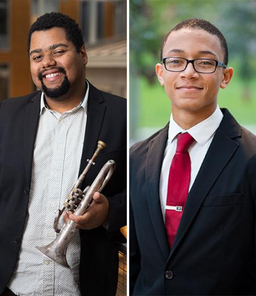  Jazz students Cosimo L. Fabrizio and Colin Hancock 