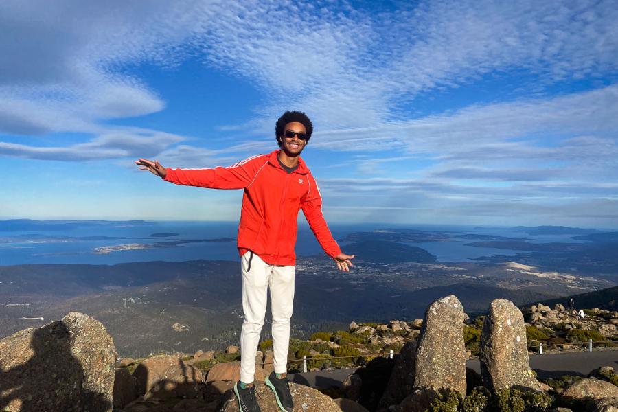 person hiking